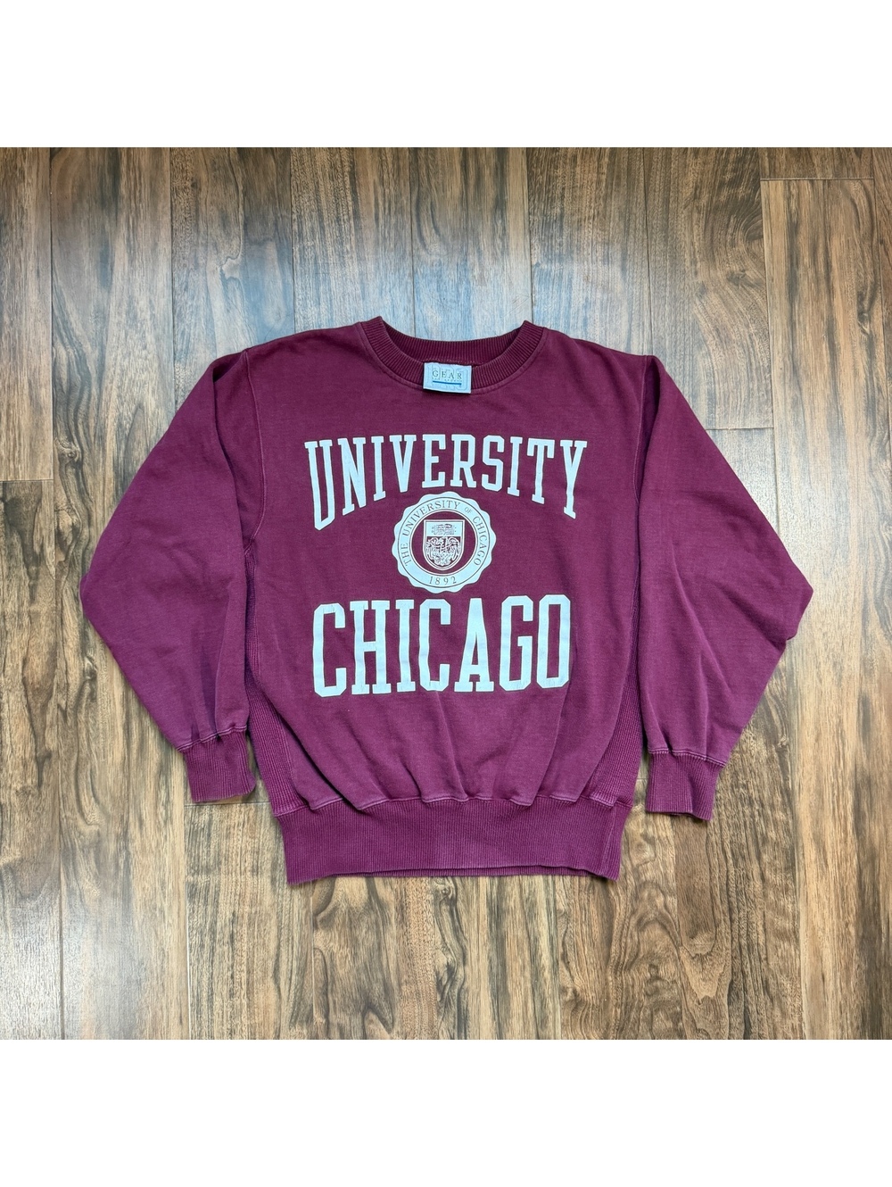 Vintage 90s University of Chicago Sweatshirt Medium Maroon Vintage College